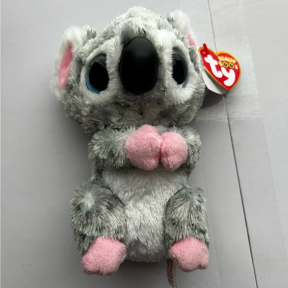 Ty Plush Koala Toy in Gray and Pink